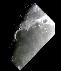 Sinus Iridum, with the Herschel Crater, North (Perl 60mm refractor and a Perl Echorius 1.3 Webcam; home observatory)