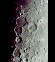 A close-up to the Ptolemy Crater area! (Perl 60mm refractor and a Perl Echorius 1.3 Webcam; picture stacked with RegiStax and processed into a image editor; home observatory)