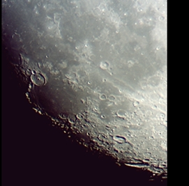 A other view of Mare Humorum with Schiller Crater at the lower right. Moon was 3 days before full (Perl 60mm refractor and a Perl Echorius 1.3 Webcam; picture stacked with RegiStax and processed into a image editor; home observatory; sky was steady in terms of seeing)