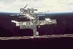 The ISS as seen from the Space Shuttle after the undocking. Saturday August 6th