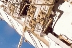 A view of the ISS main truss, on Flight Day 5