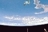 thumbnail to a view of the the ISS getting distant from Shuttle Endeavour as the latter has undocked and is preparing for its return Earth. August 19th, 2007 / vignette-lien vers une vue de la Station Spatiale Internationale qui s'loigne de la navette Endeavour alors que celle-ci s'est dsarrime en vue de son retour sur Terre (19 aot 2007)