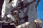 The second spacewalk on Flight Day 7 tested the ability to use the ISS' remote manipulator arm like an aid for astronauts