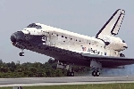 Shuttle Discovery landing at the Shuttle Landing Facility of the Kennedy Space Center on Monday, July 17th at 9:15 a.m. EDT