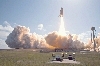 thumbnail to a view of another view of the STS-124 mission launching from the Kennedy Space Center on May 31st, 2008 / vignette-lien vers une vue d'une autre vue de la mission STS-124 de la mission spatiale dcollant du Kennedy Space Center le 31 mai 2008