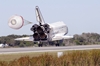 thumbnail to a view of the STS-129 Space Shuttle mission landing at the Kennedy Space Center (KSC), in Florida, by 9:44 a.m. EST on Friday, Nov. 27, 2009 / vignette-lien vers une vue de la mission STS-129 de la navette spatiale atterrissant au Kennedy Space Center, en Floride, le 27/11/2009  9h 44 heure de la cte est amricaine