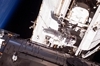 thumbnail to a view of the second spacewalk in the mission, during which astronauts mostly changed out four of the six 375-pound batteries on the International Space Station's port 6 truss / vignette-lien vers une vue de la 2me sortie dans l'espace au cours de laquelle les astronautes ont essentiellement remplac 4 des 6 batteries qui se trouvaient sur la poutre bbord 6 de l'ISS