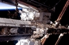 thumbnail to a view of the first STS-134 Space Shuttle mission spacewalk, on Flight Day 5, with astronauts now tending to look like lost into the maze of the ISS structure / vignette-lien vers une vue de la premire sortie dans l'espace de la mission STS-134, le jour de vol n5, les astronautes tendant maintenant  sembler perdus dans le labyrinthe des structures de l'ISS