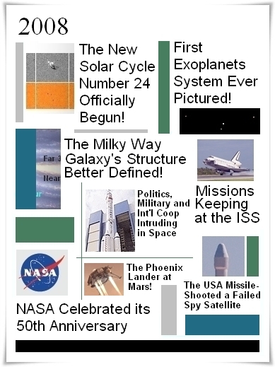 It All Happened in 2008! (illustrations of the events and science in 2008)