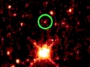 That WISE, infrared picture, is showing Earth's Trojan asteroid 2010 TK7 circled in green, as seen in Oct. 
2010 / cette image WISE, dans l'infrarouge, montre le Troyen de la Terre, 2010 TK7, entour en vert, vu en octobre 2010