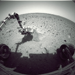 Editor's choice fine picture: Spirit rover's robotic arm at work