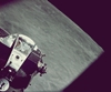 vignette-lien vers une vue du LEM de la mission Apollo 10 lors de manoeuvres d'arrimage au module de commande