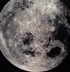 vignette-lien vers une vue d'une photographie prise depuis la capsule Apollo 8 au cours de l'approche de la mission vers la Lune
