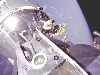 vignette-lien vers une vue de la mission Apollo 9 testant des procdures de rendez-vous orbital et d'amarrage. La mission Apollo 9 faisait partie d'une srie de vols prparatoires au premier alunissage sur la Lune