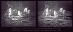 a still of the NASA-restored Apollo 11 video footage