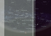 thumbnail to fall sky, the band of Milky Way-embedded, typical, southern constellations