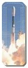 une fuse Delta II au décollage