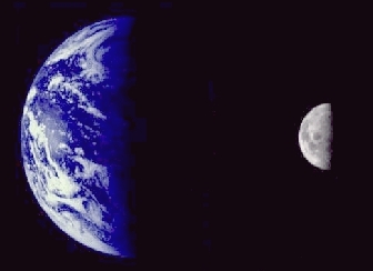 Editor's choice fine picture: Earth and Moon in the year 1973