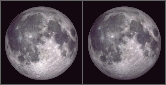the March 14th, 2006 textbook penumbral lunar eclipse. Average Moon luminosity (left); luminosity during the eclipse (right)