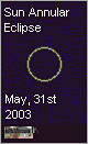 event: May, 31st 2003 Sun annular eclipse