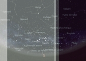 vignette-lien vers le ciel de printemps, horizon sud (les constellations australes enchsses dans la Voie Lacte)
