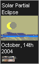 event: October, 14th 2004 Sun partial Eclipse