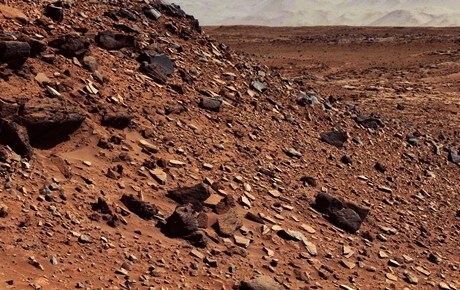 Inside the Gale Crater at Mars! / Dans le Gale Crater, cratre martien