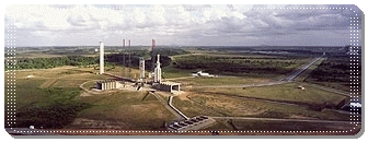 A view of the ESA Kourou space center, in French Guiana