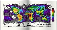 thumbnail to a map of lightnings' distribution worldwide