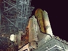 first stay of shuttle Discovery at launch pad 39B