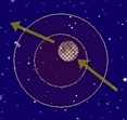 the path of the December 21st, 2010 total lunar eclipse through the Earth's penumbra and umbra