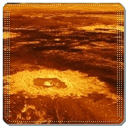 trois cratres d'impact dans Lavinia Planitia