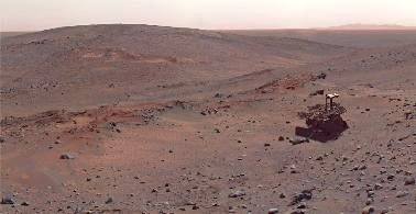 Editor's choice fine picture: A new sense of Mars. Image choisie: Un rover d'exploration sur Mars