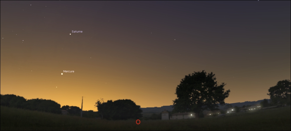 Mercury available like a evening star at the Tropics and the southern hemisphere!