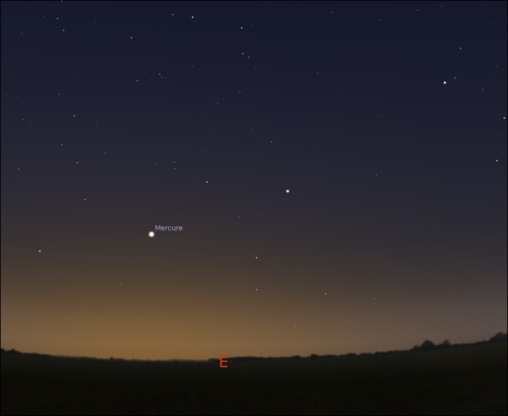 Mercury, a fine morning star in the southern hemisphere!