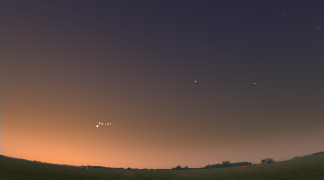 Mercury a fine morning star by early April at the Tropics or the southern hemisphere!