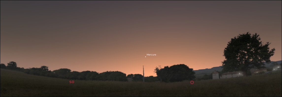 Mercury's show in twilight in the northern hemisphere!