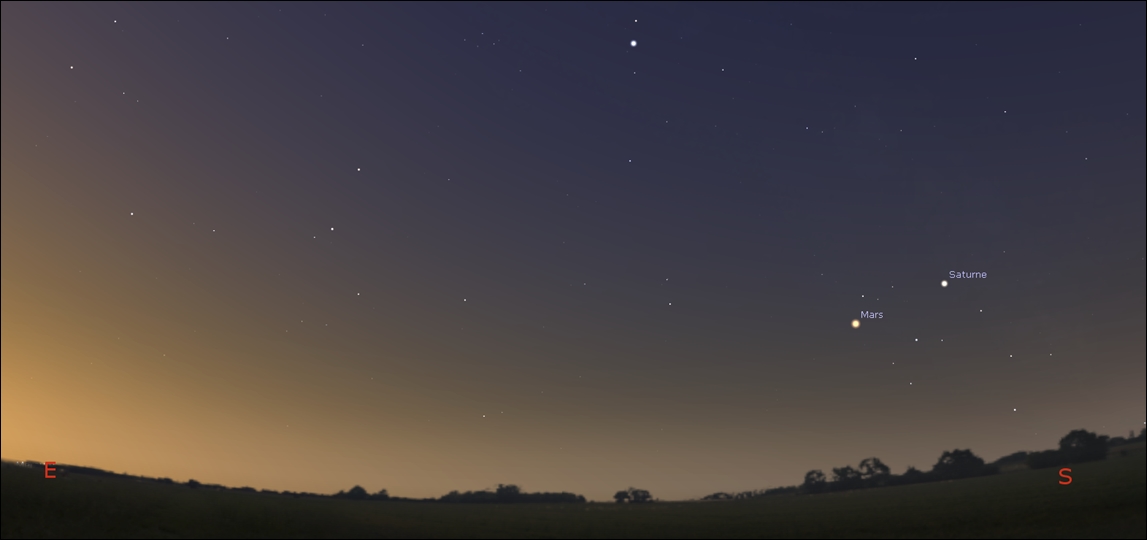 Mars and Saturn are fine morning stars in the northern hemisphere!