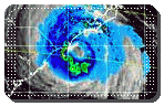 l'ouragan Ophelia le 14 septembre 2005