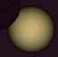 l'clipse de Soleil totale du 1er aot vue comme partielle (exemple de vue depuis des pays  la latitude de la France)