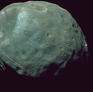 Editor's Choice Fine Picture: Mars' Phobos as seen from the Mars Reconnaissance Orbiter / Phobos vu par le Mars Reconnaissance Orbiter