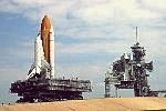 shuttle Discovery back at launch pad 39B