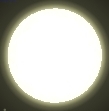 le Soleil vu de Mercure; diamtre apparent: 1 22' 40 sec.