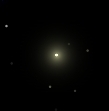 le Soleil vu d'Uranus; diamtre apparent: 1' 41 sec.
