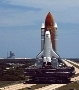 Space Shuttle STS-121 rolling to the launch pad on May 18th-19th, 2006