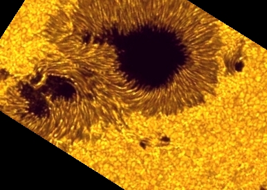 Editor's Choice Fine Picture: A Solar Sunspot / Une tache solaire