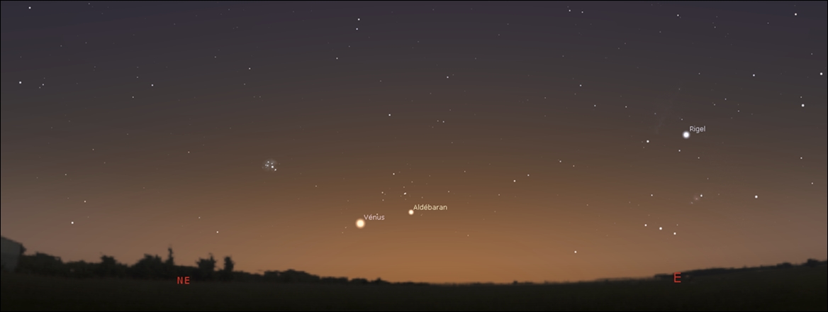 Venus barely above the horizon like a morning star, in the southern hemisphere!