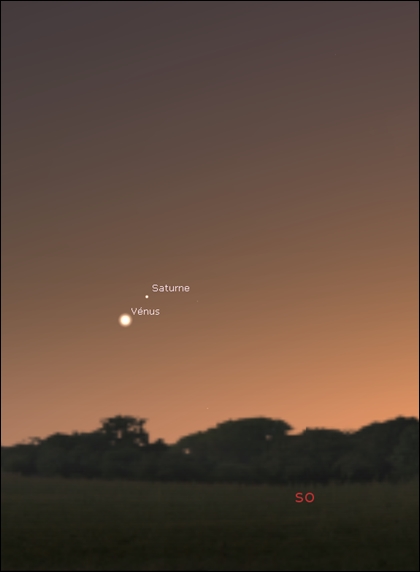 Venus is reaching a closest to Saturn by Dec. 11 as it's moving in twilight!